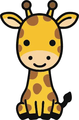 かわいい動物のベクター画像