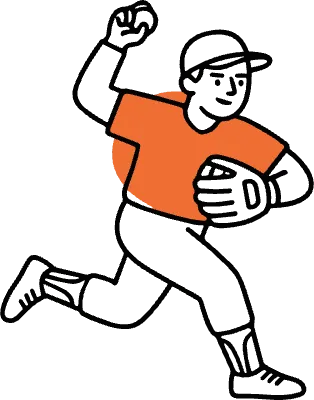 スポーツ 野球 フラット