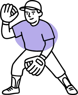 スポーツ 野球 フラット