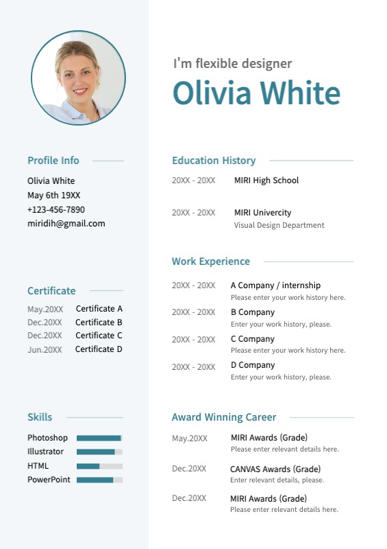 Green, clean, straight resume - MiriCanvas