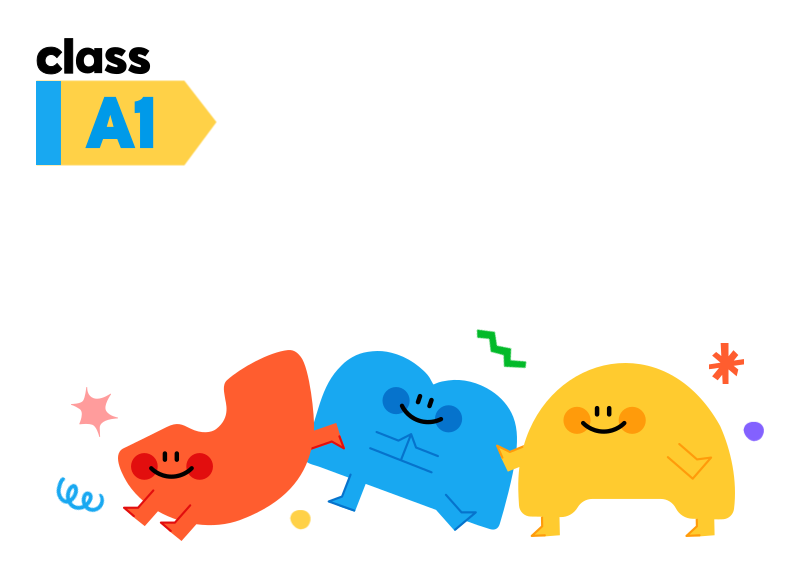Colorful, cute characters and various shapes for classification at a ...