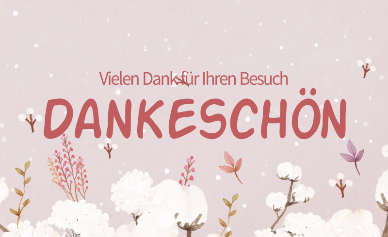 Vielen Dank für Ihren Besuch - MiriCanvas