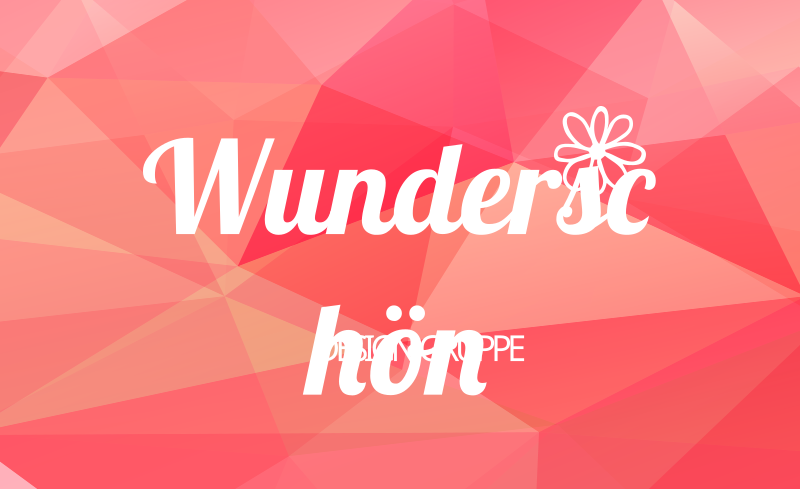 Wunderschön - MiriCanvas