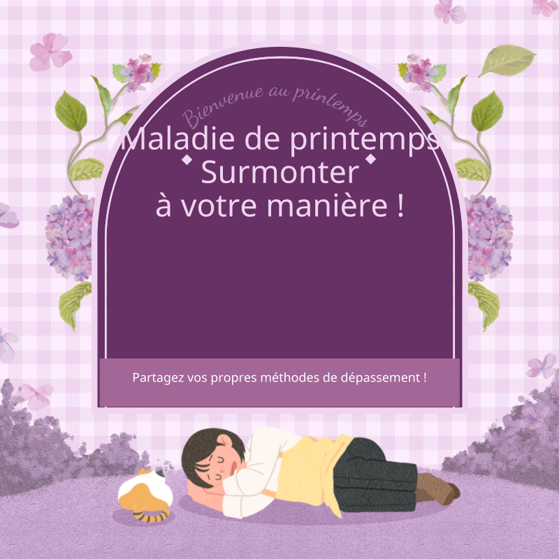 Un flux Instagram sur le thème de l'illustration printanière à carreaux