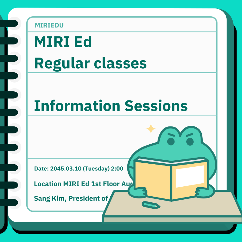 Turquoise Notebook Cute Character Illustration Revision Class ...