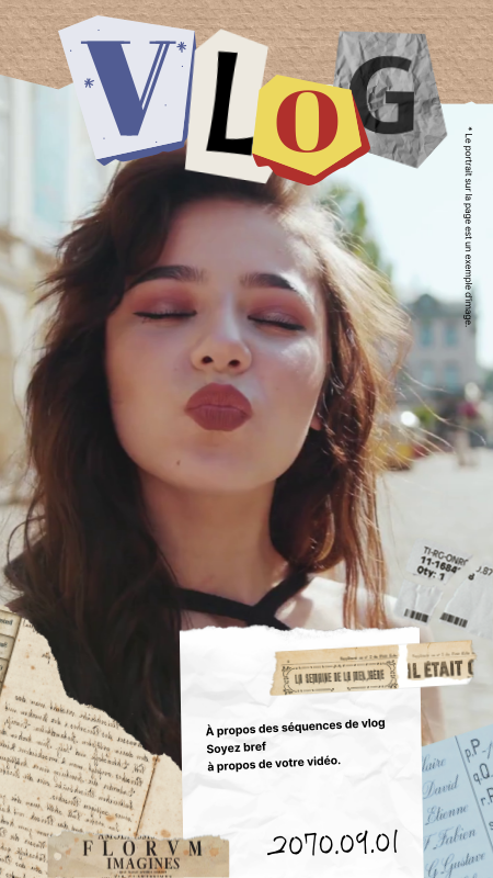 Intro du vlog dans le style d'un journal vintage - MiriCanvas