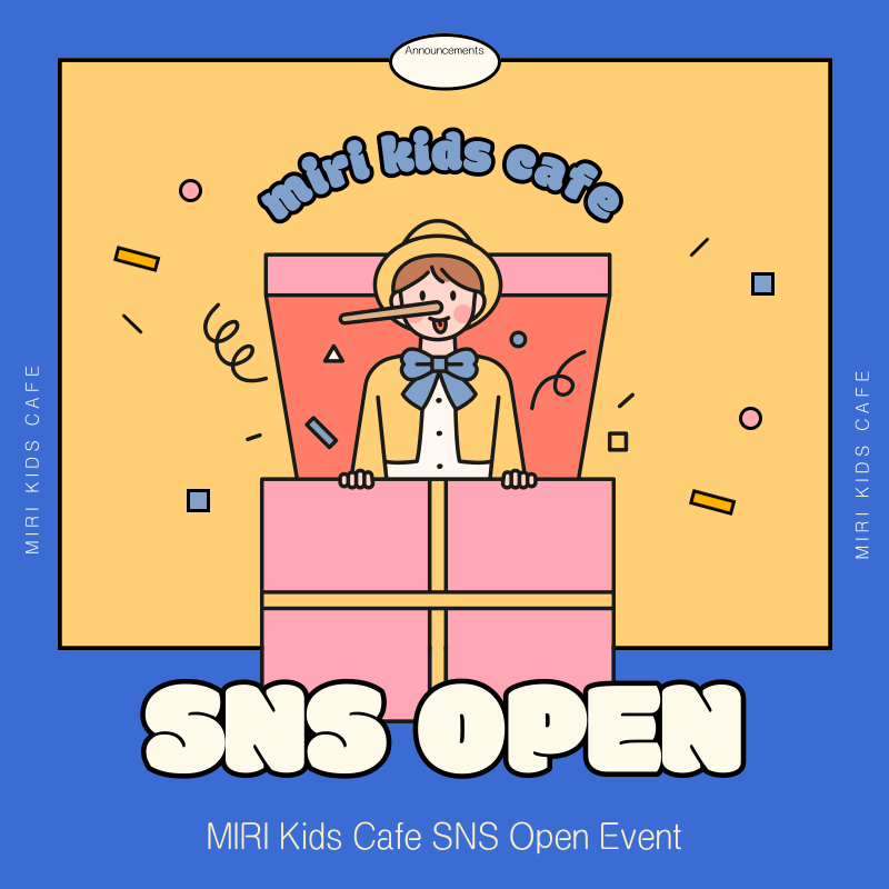 A collection of cute vividly colored social media announcements for
