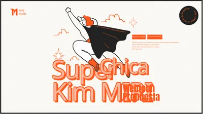 Una propuesta de webcómic kitsch en blanco y naranja MiriCanvas Una propuesta de webcómic kitsch en blanco y naranja MiriCanvas