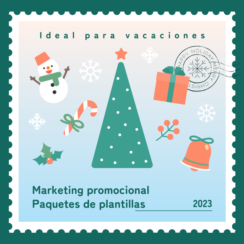 Bonito anuncio de marketing navideño en abstracto - MiriCanvas