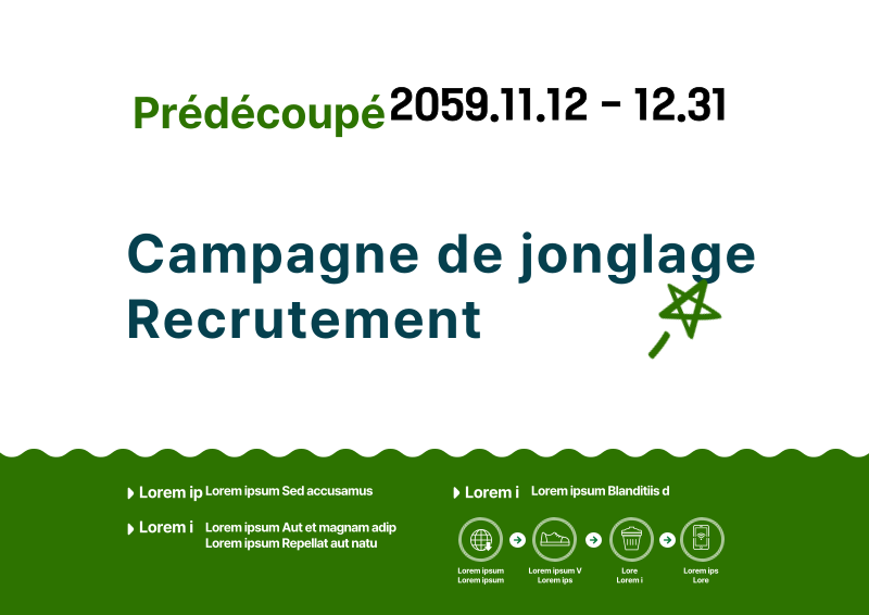 Une campagne simple et mignonne dans le style illustration en bleu ...