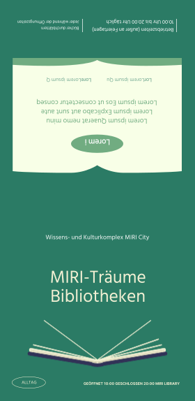 Grünes Buch Illustration Konzept öffentliche Einrichtung