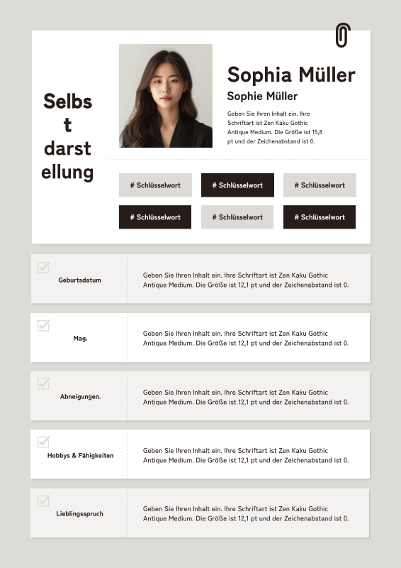 Greys saubere Biografie MiriCanvas