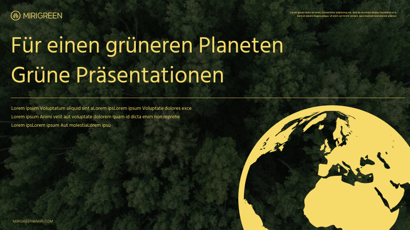 Ein moderner grüner Bericht in Gelb und Grün - MiriCanvas