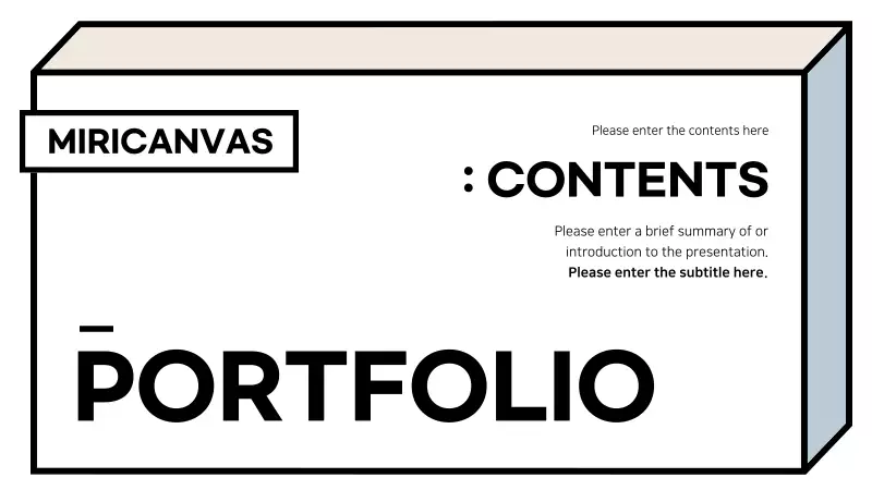 Box Portfolio - MiriCanvas