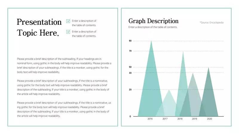 Blue clean concept graph design - MiriCanvas