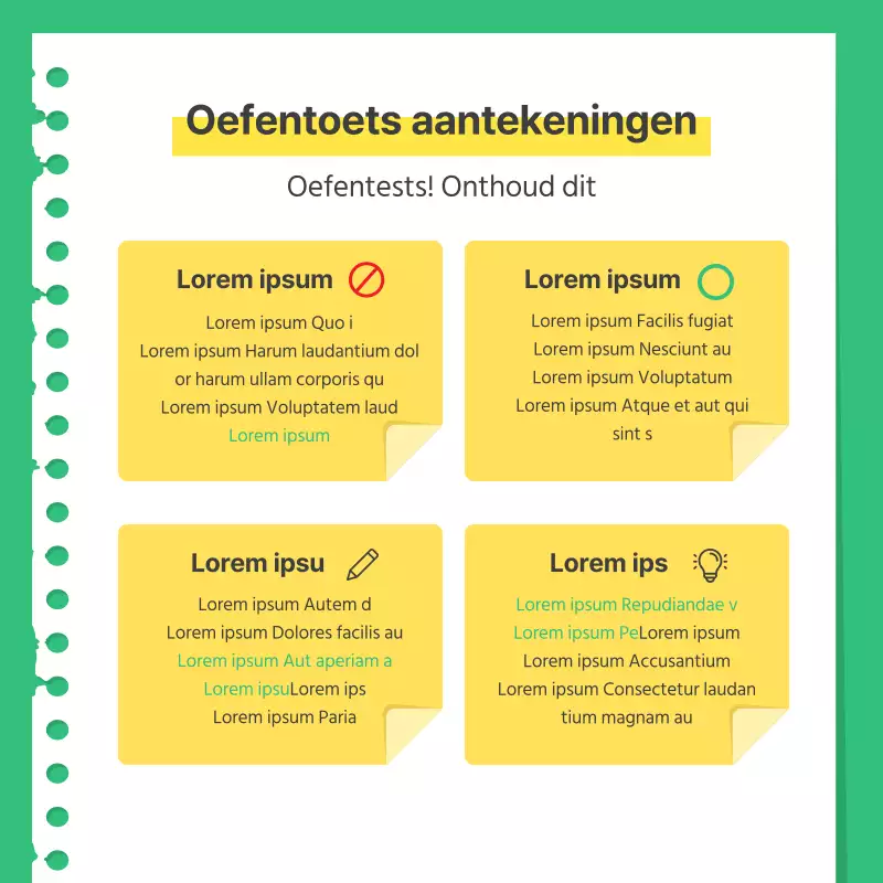 Een handleiding om je voor te bereiden op een eenvoudige groene en gele ...