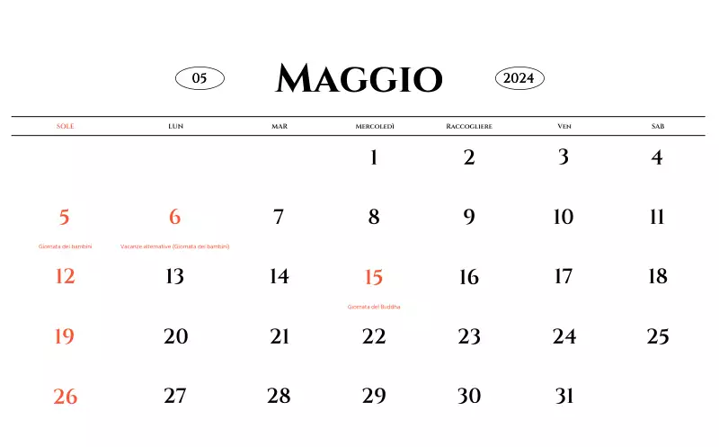 Calendario da parete in stile semplice con concetto di fotografia di viaggio emozionale in bianco e nero
