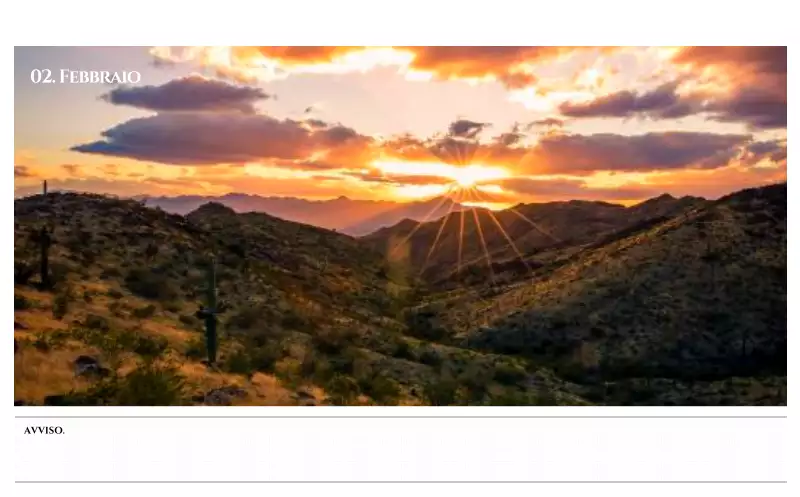 Calendario da parete in stile semplice con concetto di fotografia di viaggio emozionale in bianco e nero