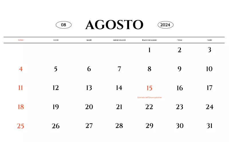Calendario da parete in stile semplice con concetto di fotografia di viaggio emozionale in bianco e nero