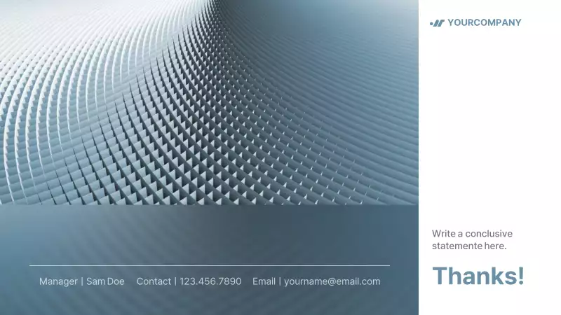 Light blue and gray minimalist corporate prospectus - MiriCanvas