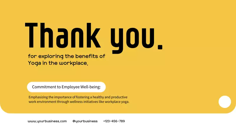 Yellow and Black Simple Yoga for Productive Work Instructions - MiriCanvas