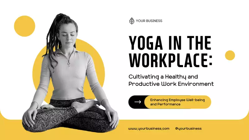 Yellow and Black Simple Yoga for Productive Work Instructions - MiriCanvas