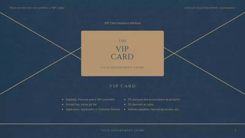 A luxurious department store VIP club in red and navy blue - MiriCanvas