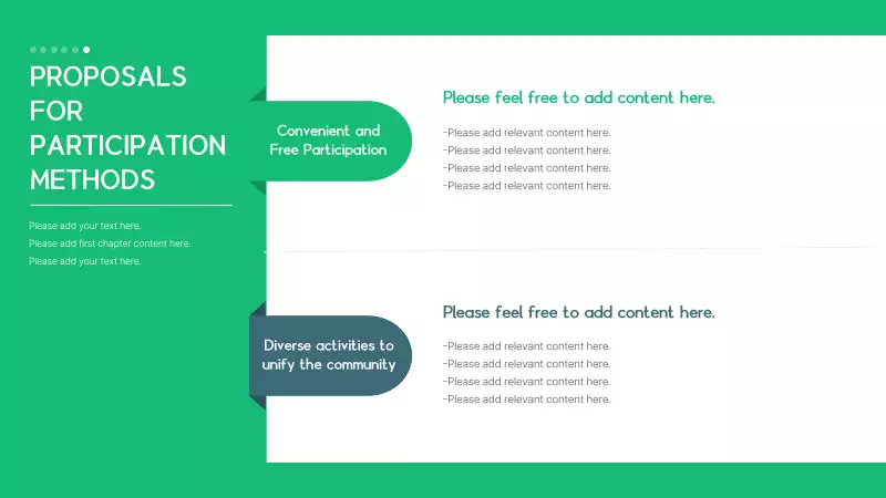 Promote simple, green, municipal events - MiriCanvas