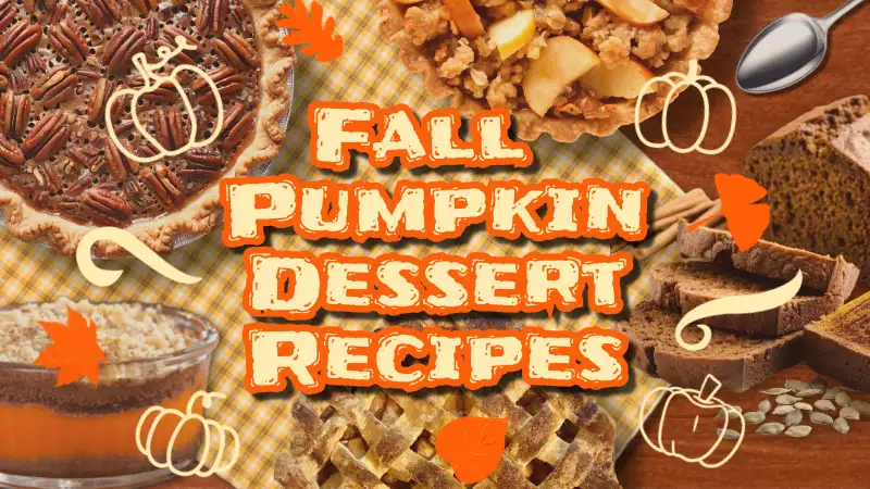 Orange and Brown Trend Fall Recipe Cover - MiriCanvas