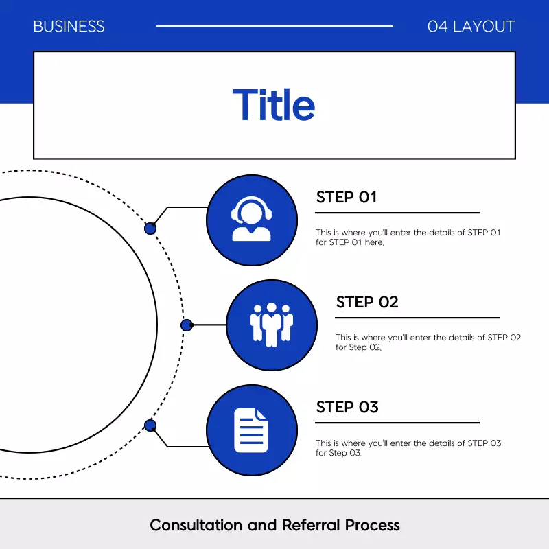 A simple blue and gray business prospectus - MiriCanvas