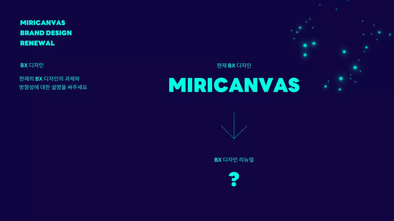 남색의 심플한 브랜드 리뉴얼 제안서