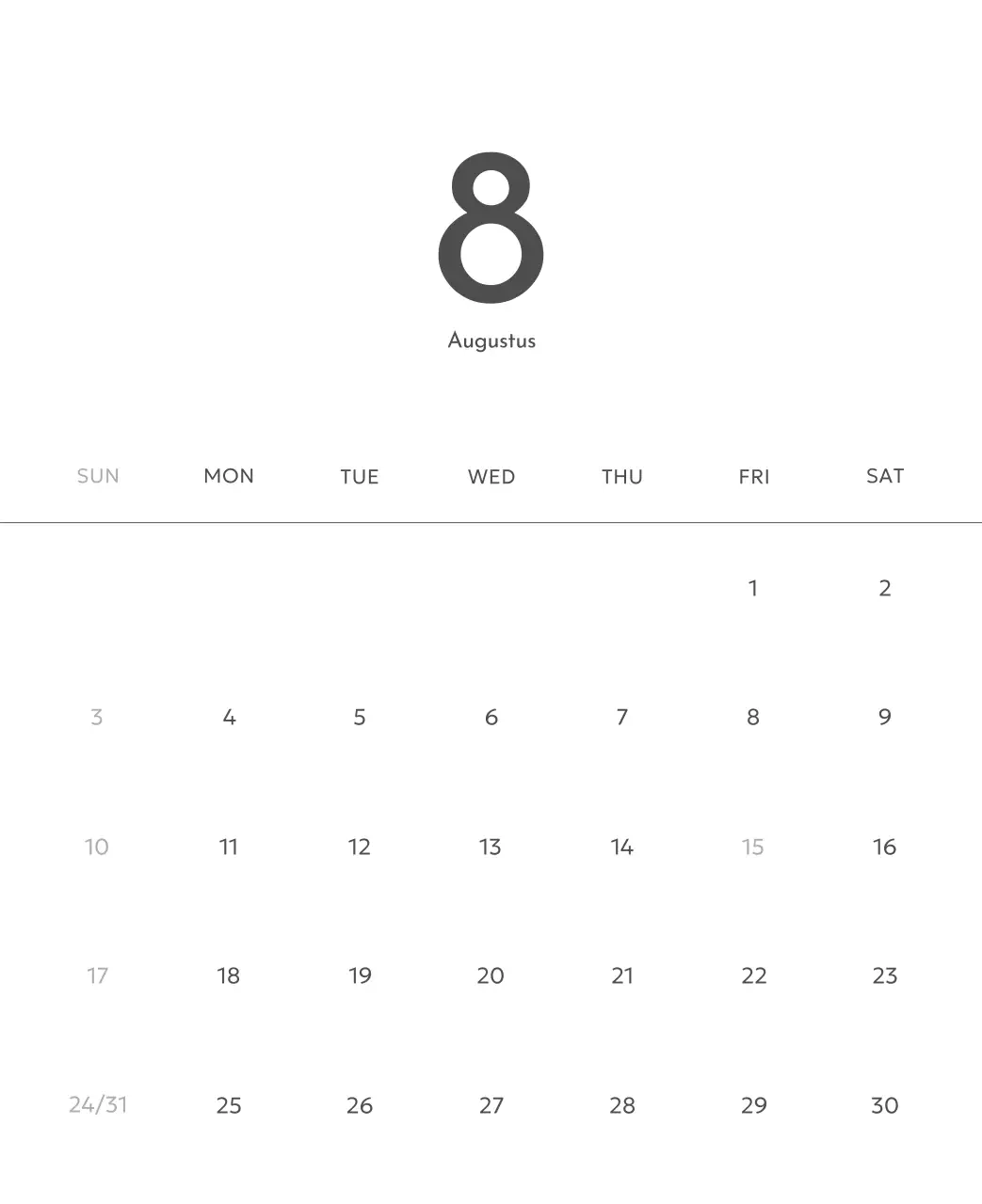 깔끔하고 도시적인 느낌의 사진 달력