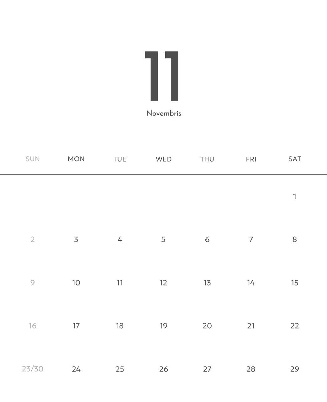 깔끔하고 도시적인 느낌의 사진 달력