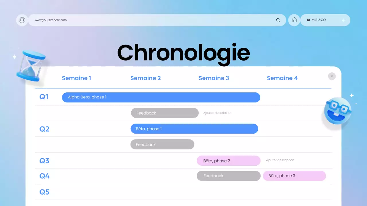plan d'affaires blue modern