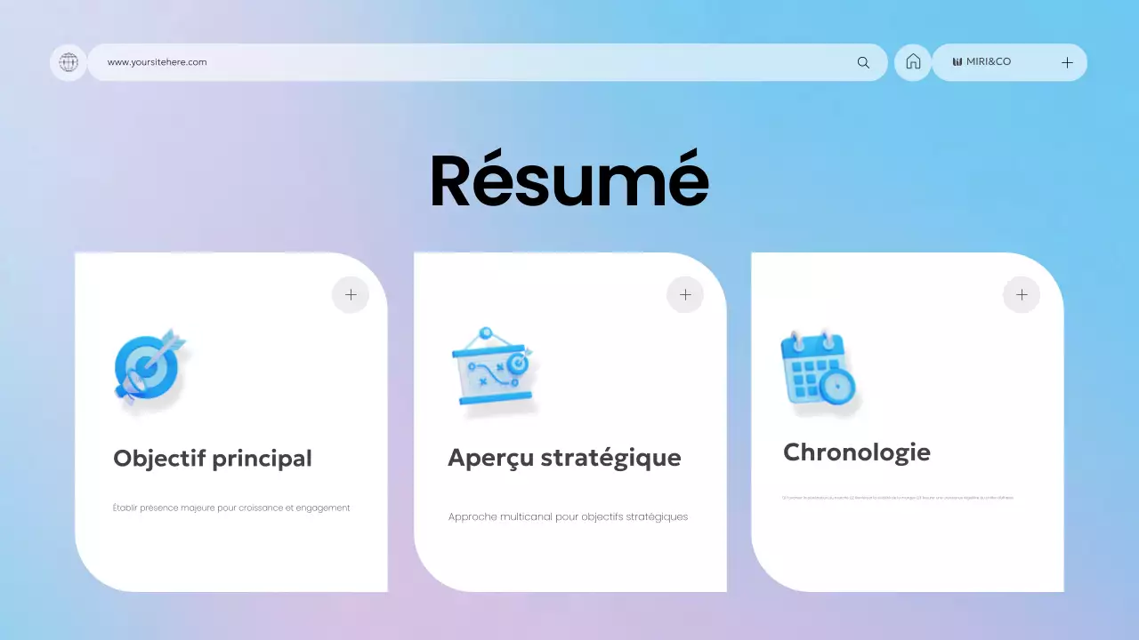 plan d'affaires blue modern