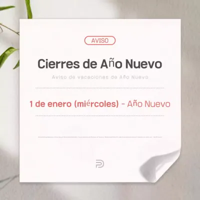 Guía de Año Nuevo en color beige