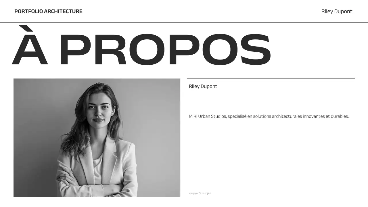 portfolio d'architecture minimaliste grise