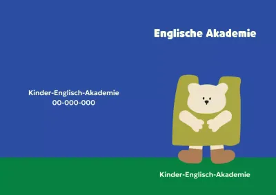 Blue Cosy English Teaching Ad