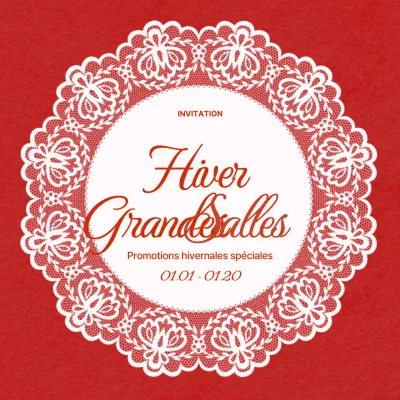 Vente d'objets vintage rouges