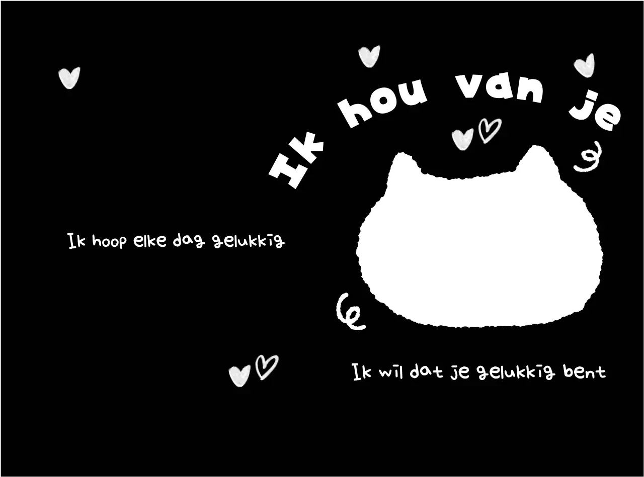 Zwarte eenvoudige kattenhouder