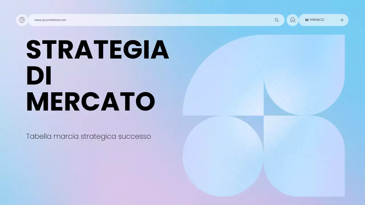 piano aziendale blu moderno