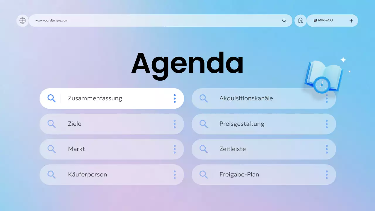 blue modern business plan