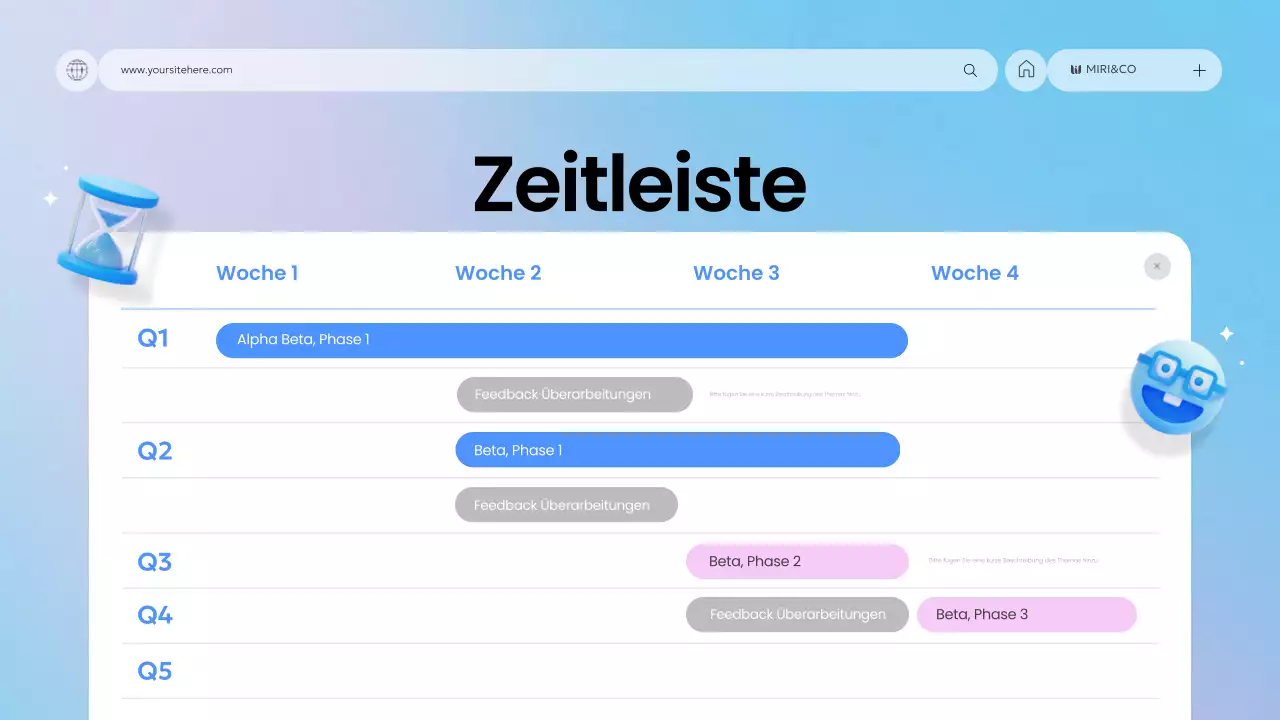 blue modern business plan