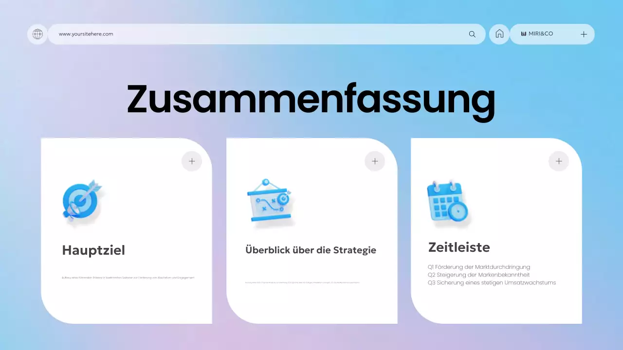 blue modern business plan