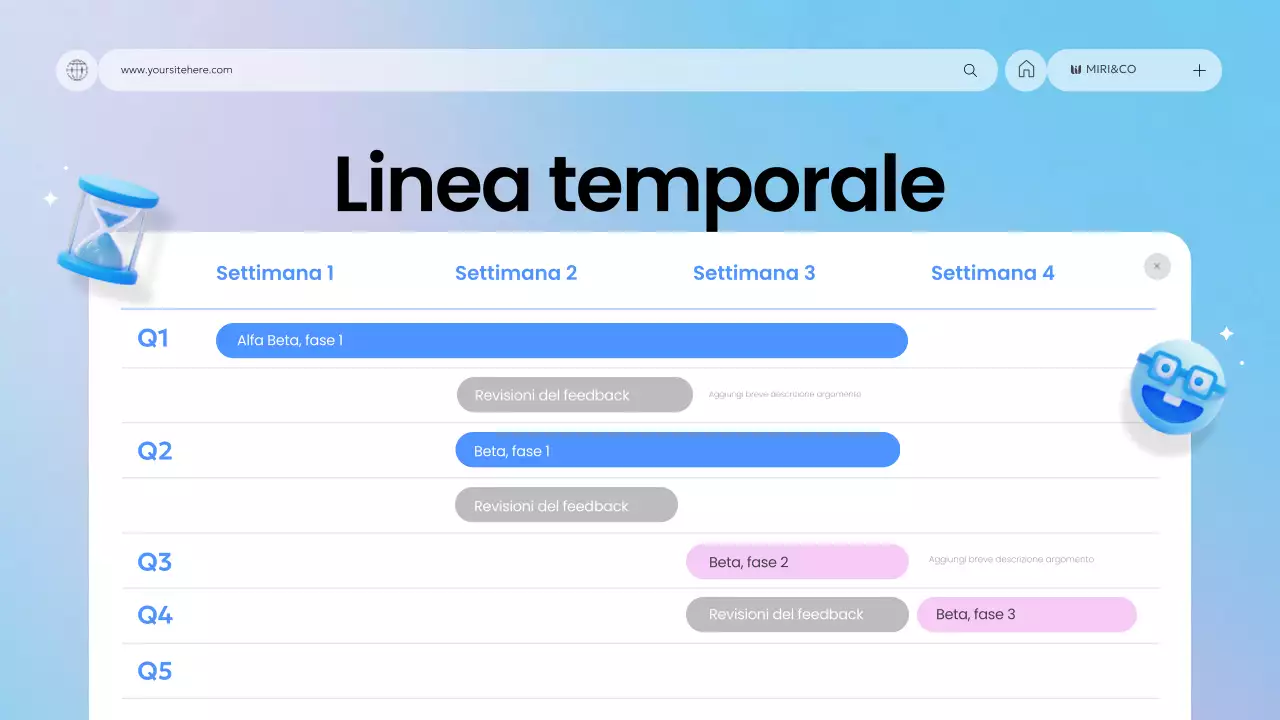 piano aziendale blu moderno