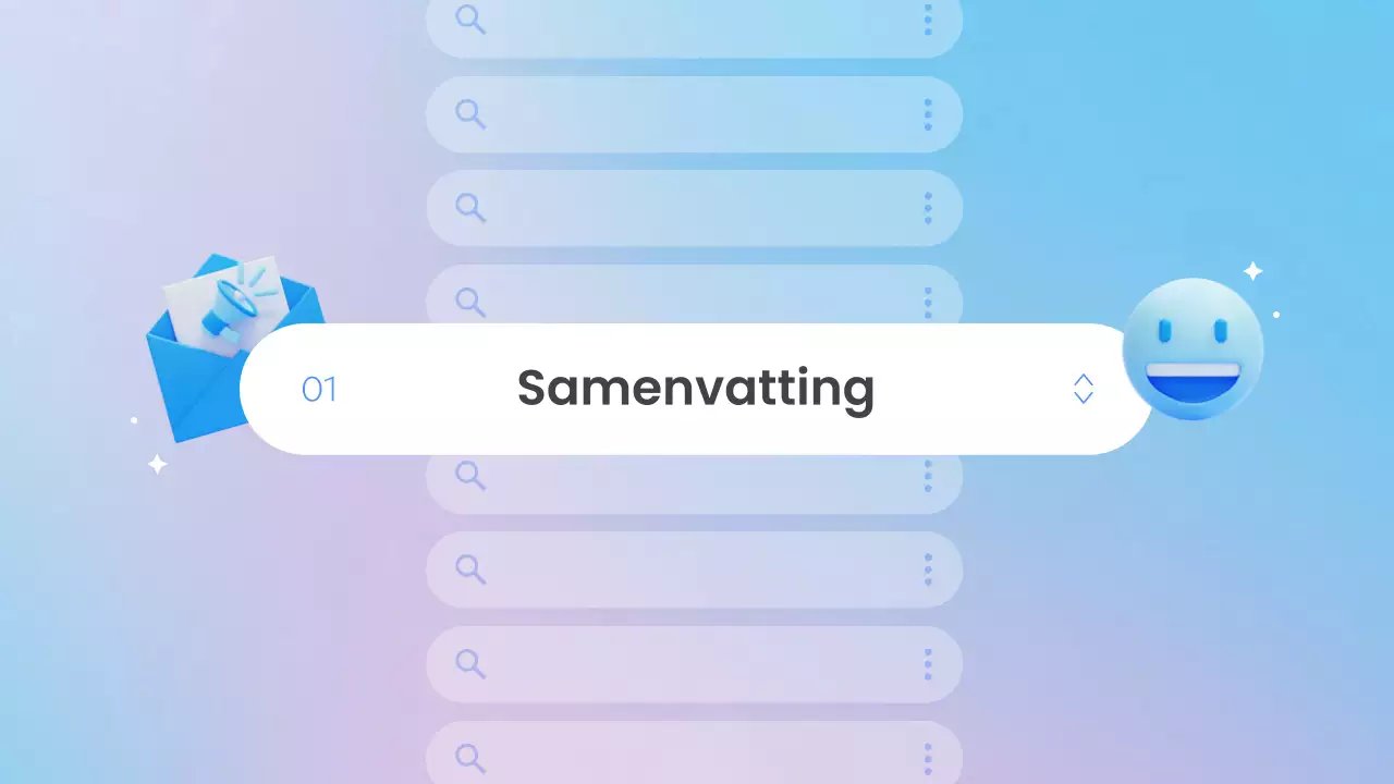 blauw modern ondernemingsplan