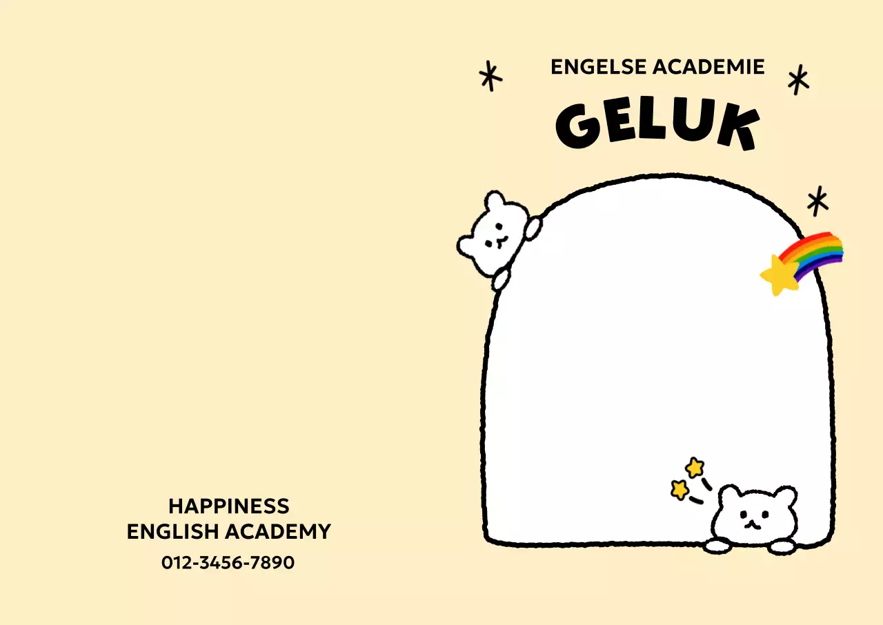 Promoot Beige Cosy Engelse taalschool