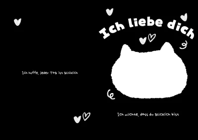 Black Simple Love Goods