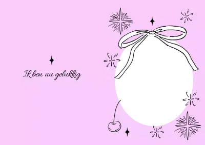 Mauve leuke briefpapierhouder