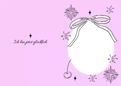 Mauve niedliche Briefpapierhalter